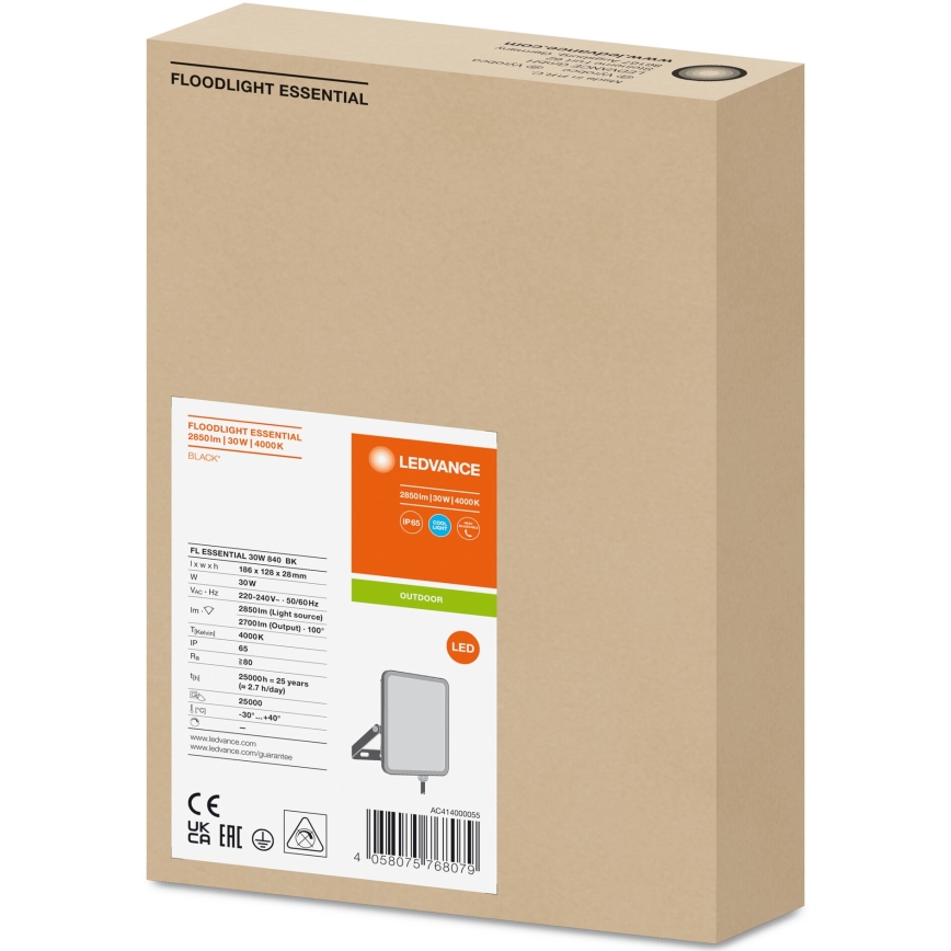 Ledvance - Proyector LED de pared para exteriores FLOODLIGHT LED/30W/230V 4000K IP65