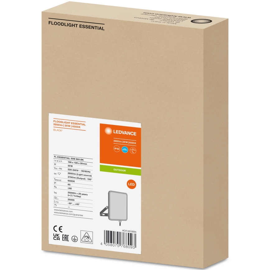 Ledvance - Proyector LED de pared para exteriores FLOODLIGHT LED/30W/230V 6500K IP65