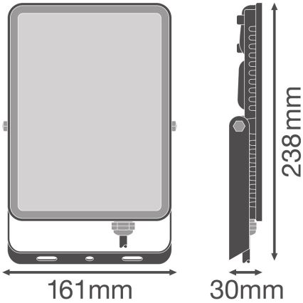 Ledvance - Proyector LED de pared para exteriores FLOODLIGHT LED/50W/230V 6500K IP65