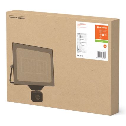 Ledvance - Proyector LED de pared exterior con sensor FLOODLIGHT ESSENTIAL LED/200W/230V IP44