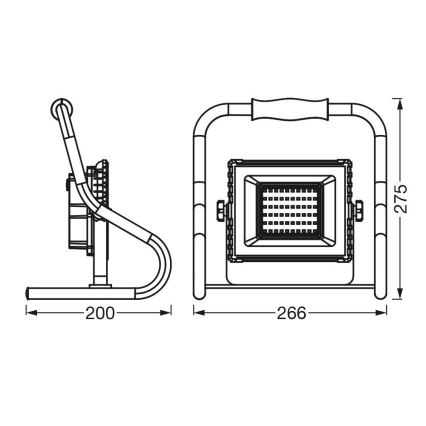 Ledvance - Proyector LED R-STAND LED/20W/5V 2200 mAh IP44