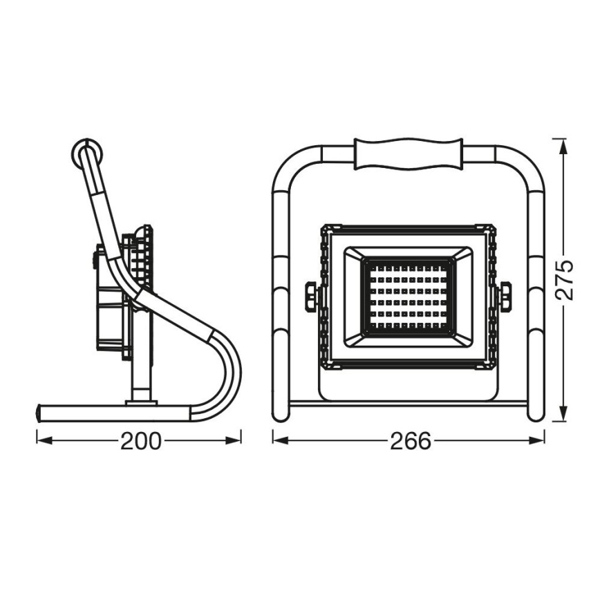 Ledvance - Proyector LED R-STAND LED/20W/5V 2200 mAh IP44