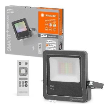 Ledvance - Proyector LED RGBW FLOODLIGHT 20W/230V 3000K IP65 Wi-Fi + mando a distancia