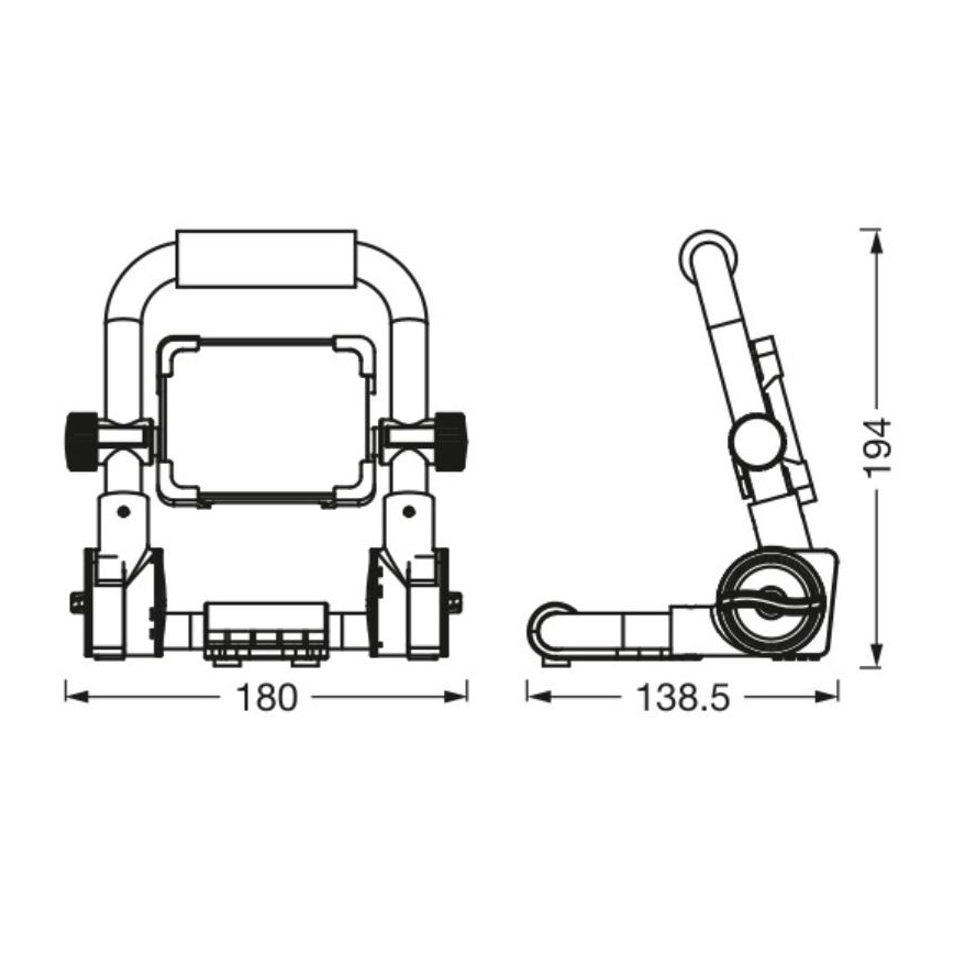 Ledvance - Proyector LED de exterior WORKLIGHT R-STAND LED/10W/230V 6500K IP65