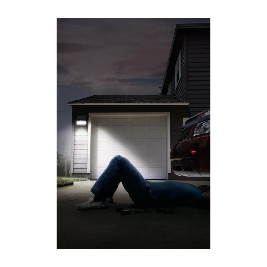 Ledvance - Proyector LED solar de pared para exterior con sensor FLOOD LED/2,9W/3,7V 2600 mAh IP44