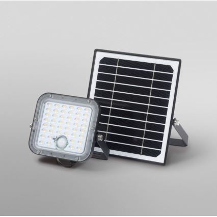 Ledvance - LED Proyector solar regulable con sensor de movimiento y crepuscular FLOOD SPLIT LED/10W/3,2V 5000 mAh IP65 + control remoto