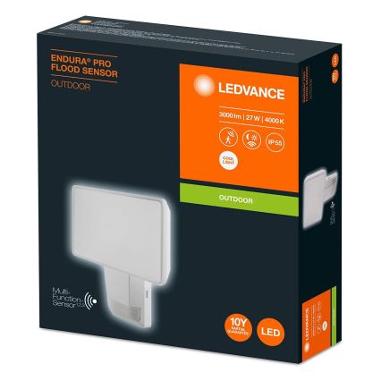 Ledvance - Reflector LED de pared para exteriores con sensor FLOOD LED/27W/230V IP55