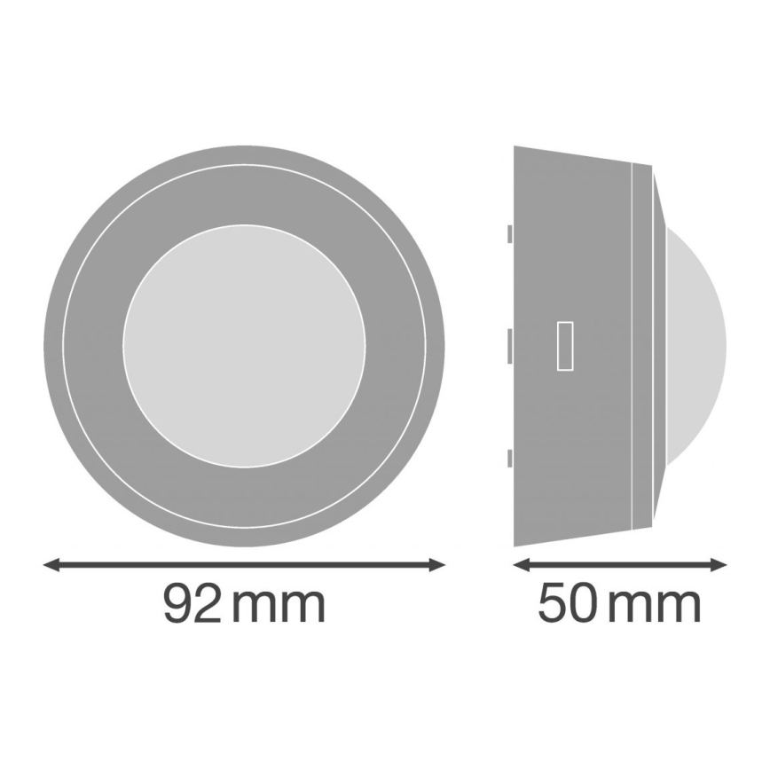 Ledvance - Sensor de movimiento por infrarrojos 230V IP44 blanco