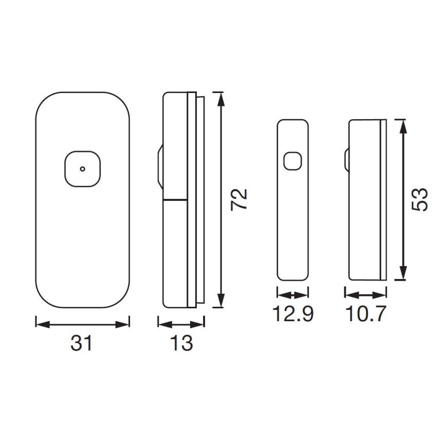 Ledvance - Sensor inteligente para ventanas y puertas SMART+ 3,7V 500 mAh Wi-fi