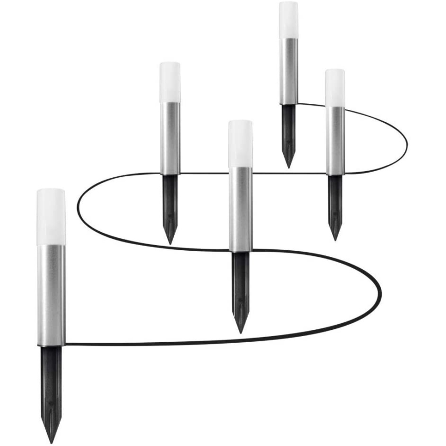 Ledvance - SET 5x LED RGBW Lámpara de exterior SMART+ GARDEN POLE 5xLED/5,7W/230V IP65 Wi-Fi