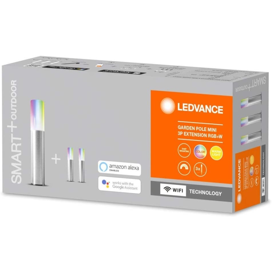 Ledvance - SET de extensión 3x LED RGBW Lámpara de exterior SMART 3xLED/1,9W/230V Wi-Fi