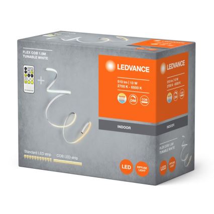 Ledvance - Tira LED regulable FLEX COB 1,5m LED/13W/230V 2700-6500K + mando a distancia