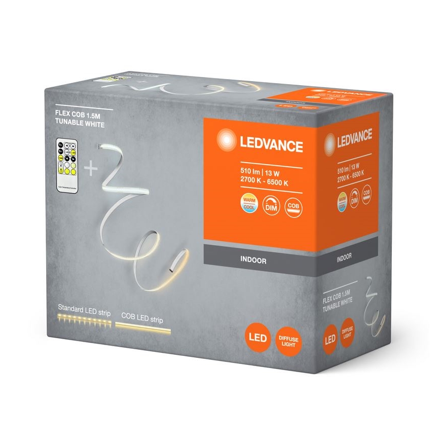 Ledvance - Tira LED regulable FLEX COB 1,5m LED/13W/230V 2700-6500K + mando a distancia