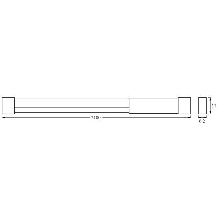 Ledvance - Tira LED RGBW regulable NEON FLEX 2,1m LED/4W/5V + control remoto