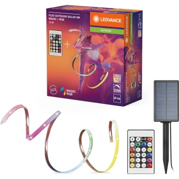 Ledvance - Tira solar LED RGB regulable FLEX MAGIC 5m LED/1,6W/5V + control remoto