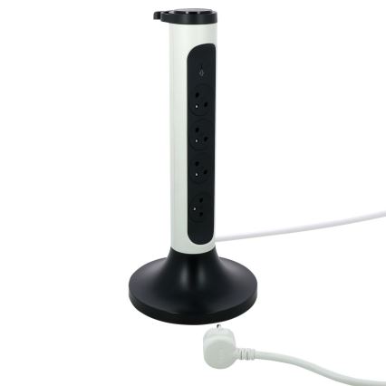 Legrand 049410 - Columna de enchufes 230V/16A, 4x2P+T 2m