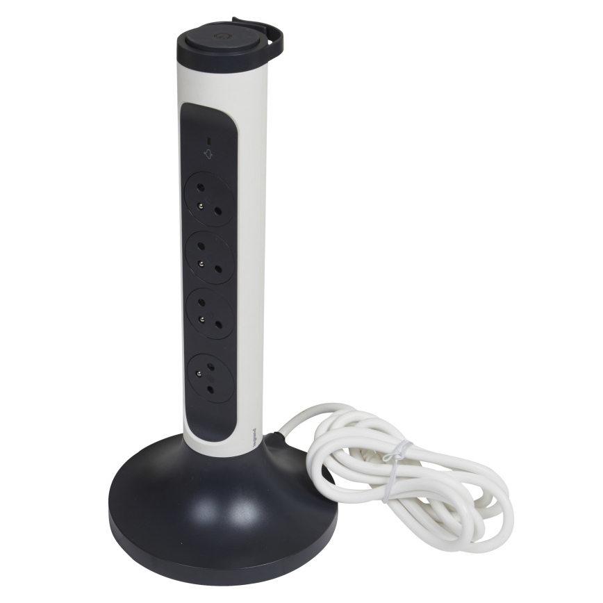 Legrand 049410 - Columna de enchufes 230V/16A, 4x2P+T 2m