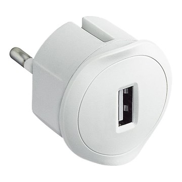 Legrand 50680 - Adaptador USB con enchufe 230V/1,5A blanco