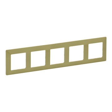 Legrand 754085 - Marco para interruptores VALENA LIFE 5P verde