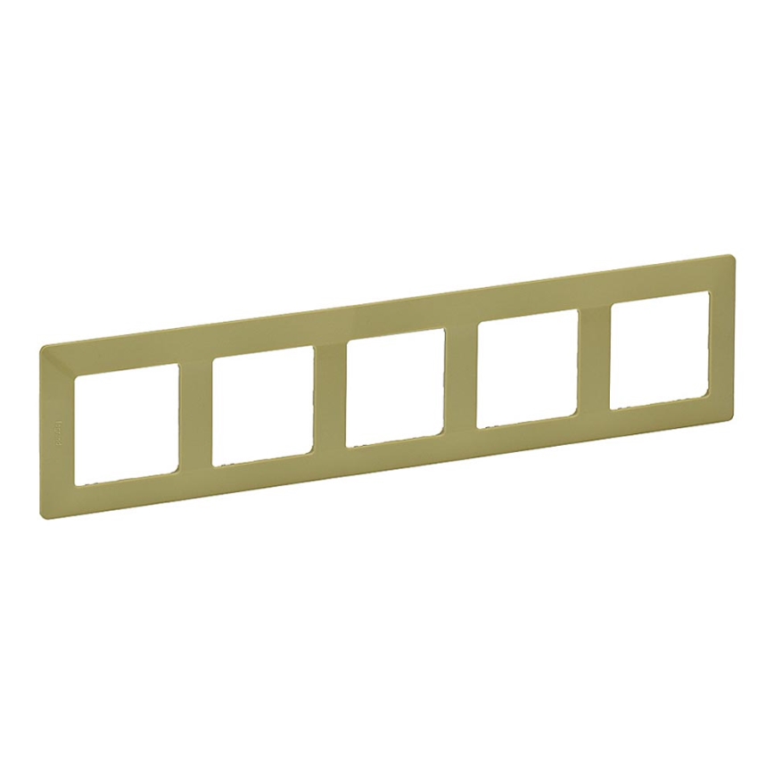 Legrand 754085 - Marco para interruptores VALENA LIFE 5P verde