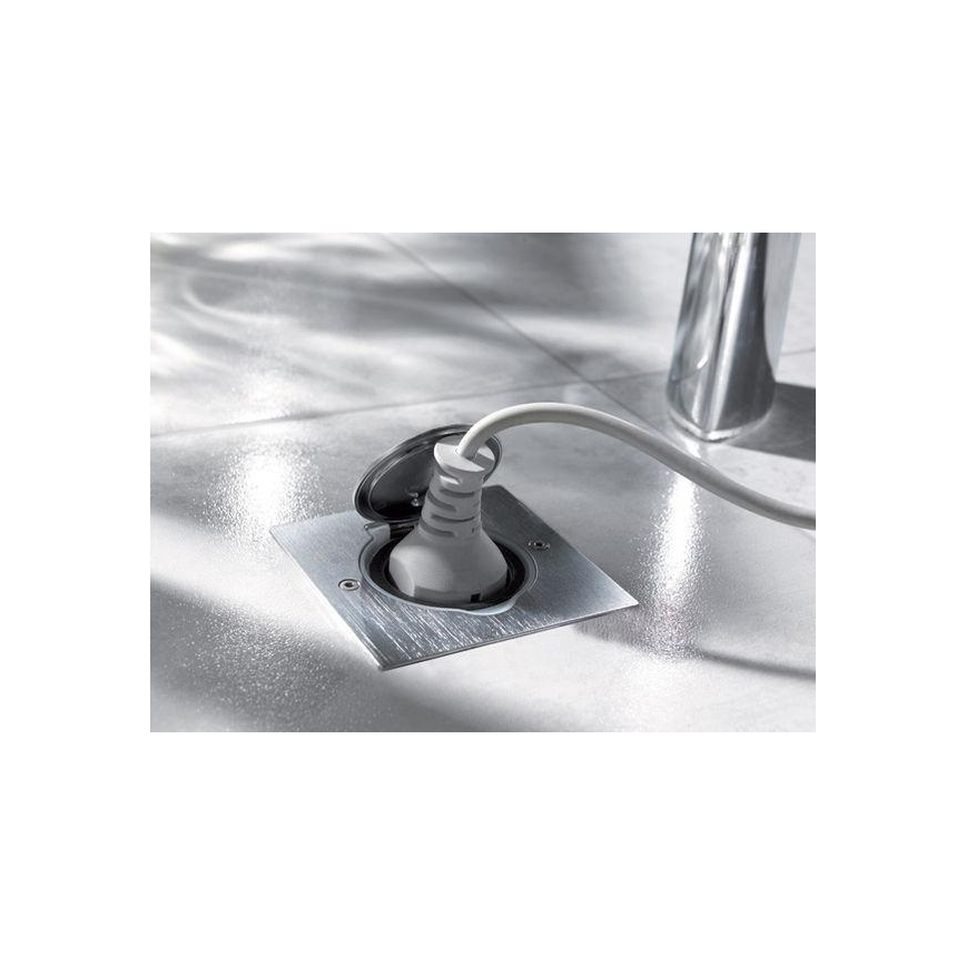 Legrand 89700 - Marco para enchufe del suelo PLATINUM 2M IP44 acero inoxidable