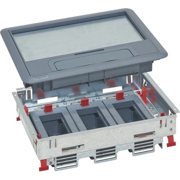LEGRAND - Caixa de piso para pisos duplos 12 módulos (6 dispositivos 45x45)