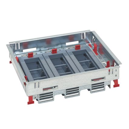 LEGRAND - Caja de suelo para concreto 18 módulos (9 dispositivos 45x45)