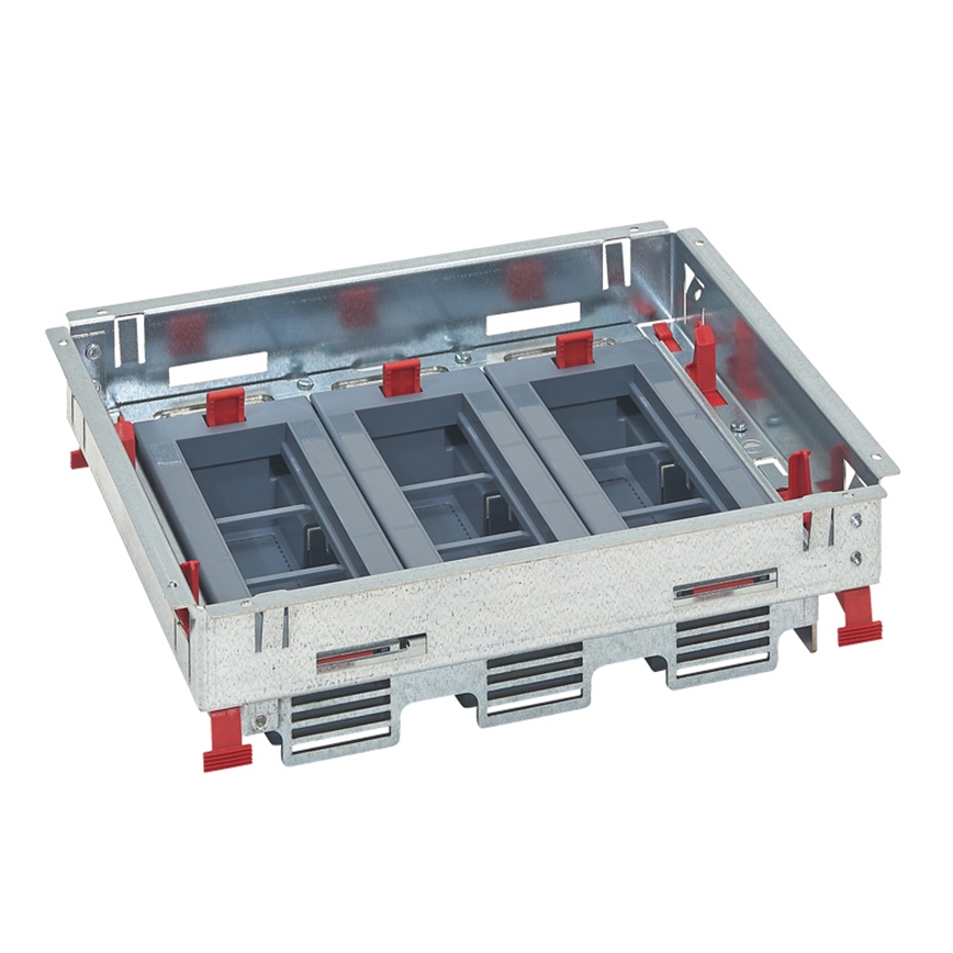 LEGRAND - Caja de suelo para concreto 18 módulos (9 dispositivos 45x45)