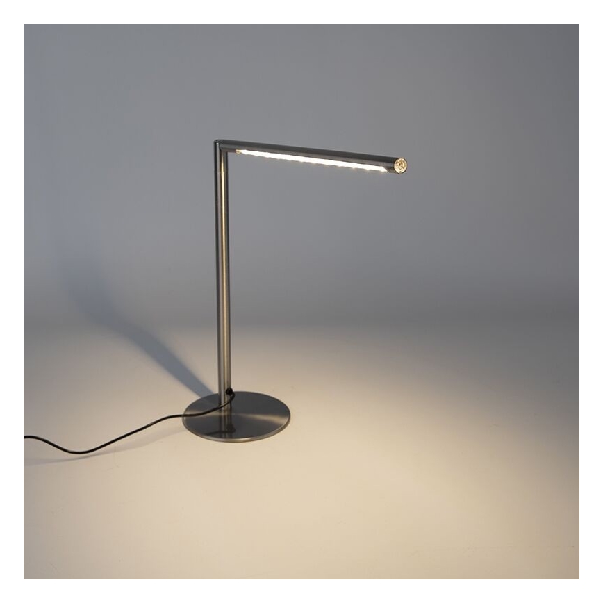 Leuchten Direkt 11011-55 - Lámpara de mesa LED regulable DAWDA LED/4,8W/230V