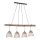Leuchten Direkt 11156-79 - Lámpara colgante REED 4xE27/60W/230V Eucalyptus