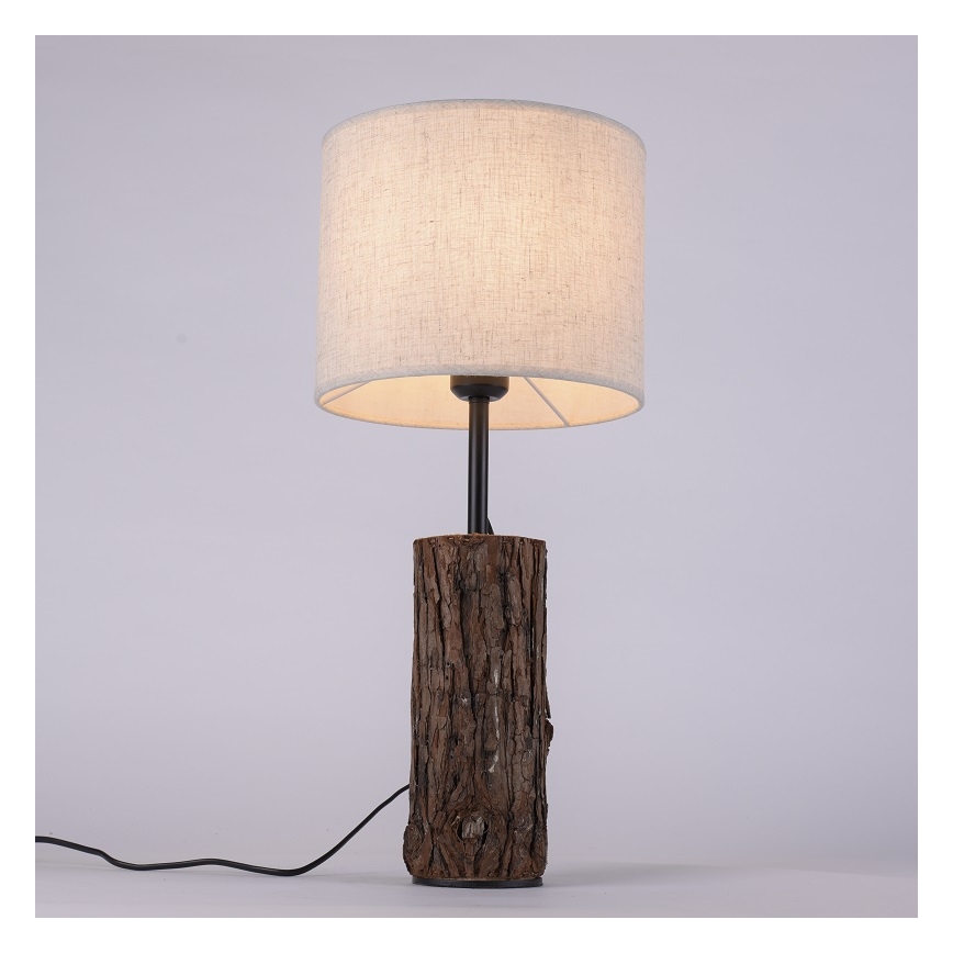 Leuchten Direkt 11233-79 - Lámpara de mesa BARK 1xE27/40W/230V madera