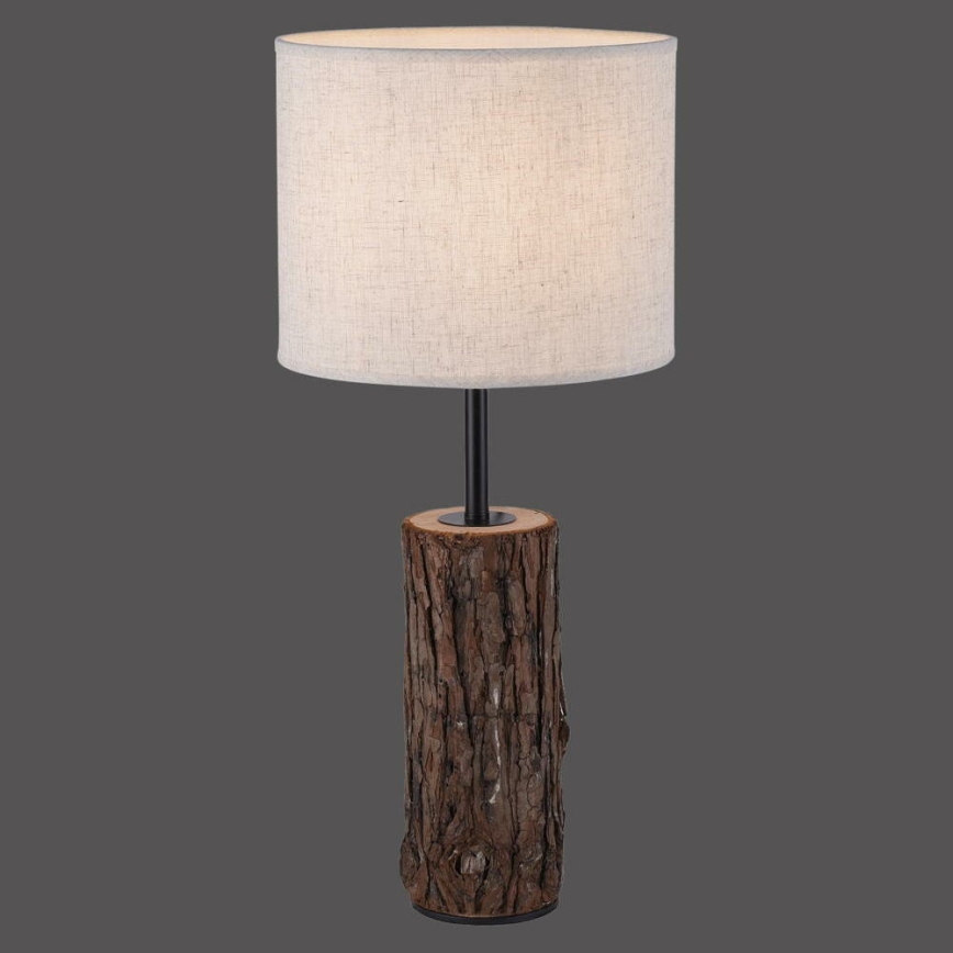 Leuchten Direkt 11233-79 - Lámpara de mesa BARK 1xE27/40W/230V madera