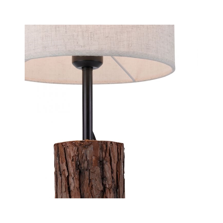 Leuchten Direkt 11233-79 - Lámpara de mesa BARK 1xE27/40W/230V madera