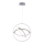 Leuchten Direkt 11260-55 - LED Lámpara colgante regulable JELLA 3xLED/28W/230V