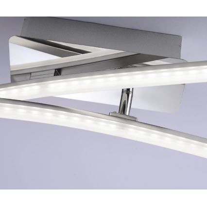 Leuchten Direkt 11270-55 - Lámpara de suspensión LED SIMON 2xLED/5W/230V cromo mate