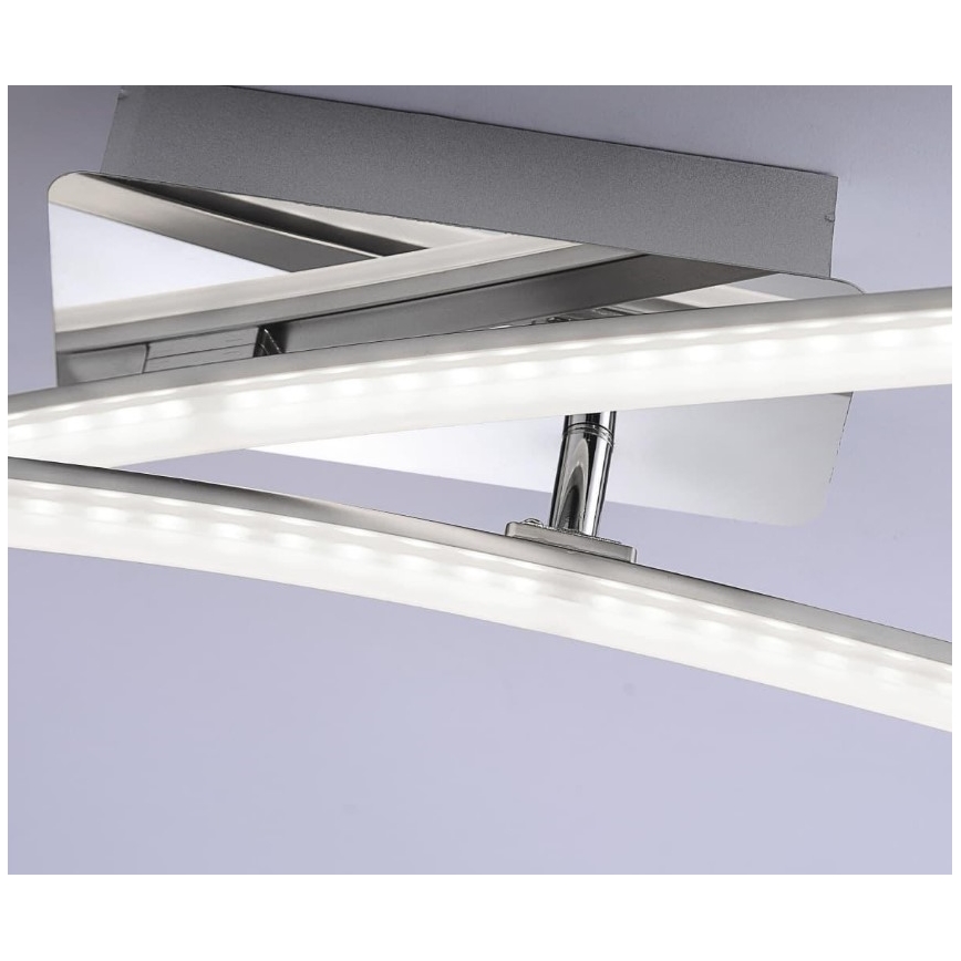 Leuchten Direkt 11270-55 - Lámpara de suspensión LED SIMON 2xLED/5W/230V cromo mate
