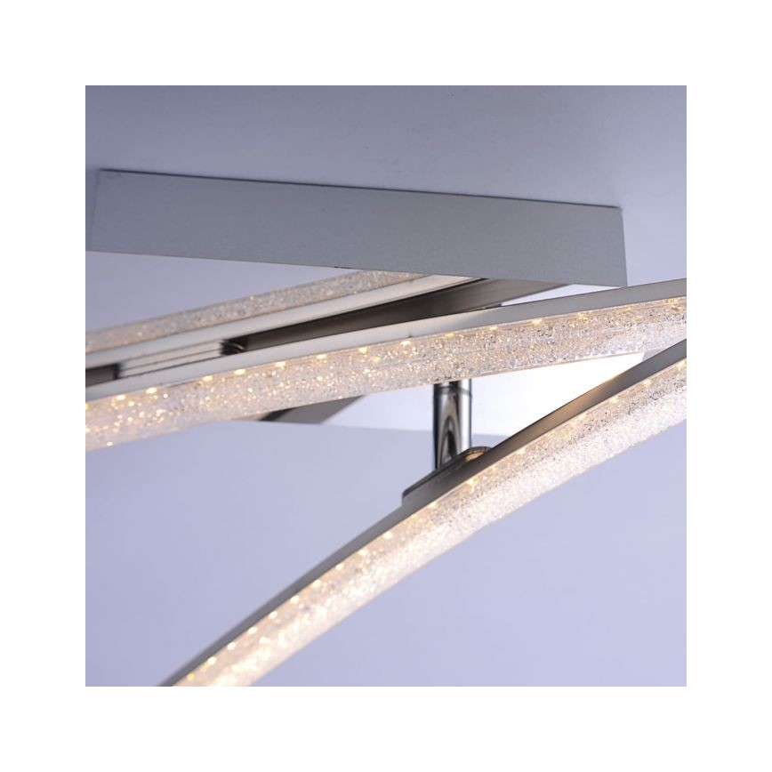 Leuchten Direkt 11290-17 - Lámpara de suspensión LED SIMON 2xLED/5W/230V cromo brillante