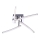 Leuchten Direkt 11291-17 - Lámpara de suspensión LED SIMON 4xLED/3W/230V cromo brillante
