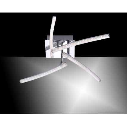Leuchten Direkt 11291-17 - Lámpara de suspensión LED SIMON 4xLED/3W/230V cromo brillante