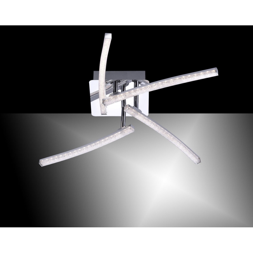 Leuchten Direkt 11291-17 - Lámpara de suspensión LED SIMON 4xLED/3W/230V cromo brillante