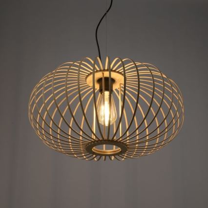 Leuchten Direkt 11409-79 - Lámpara colgante RACOON 1xE27/40W/230V bambú