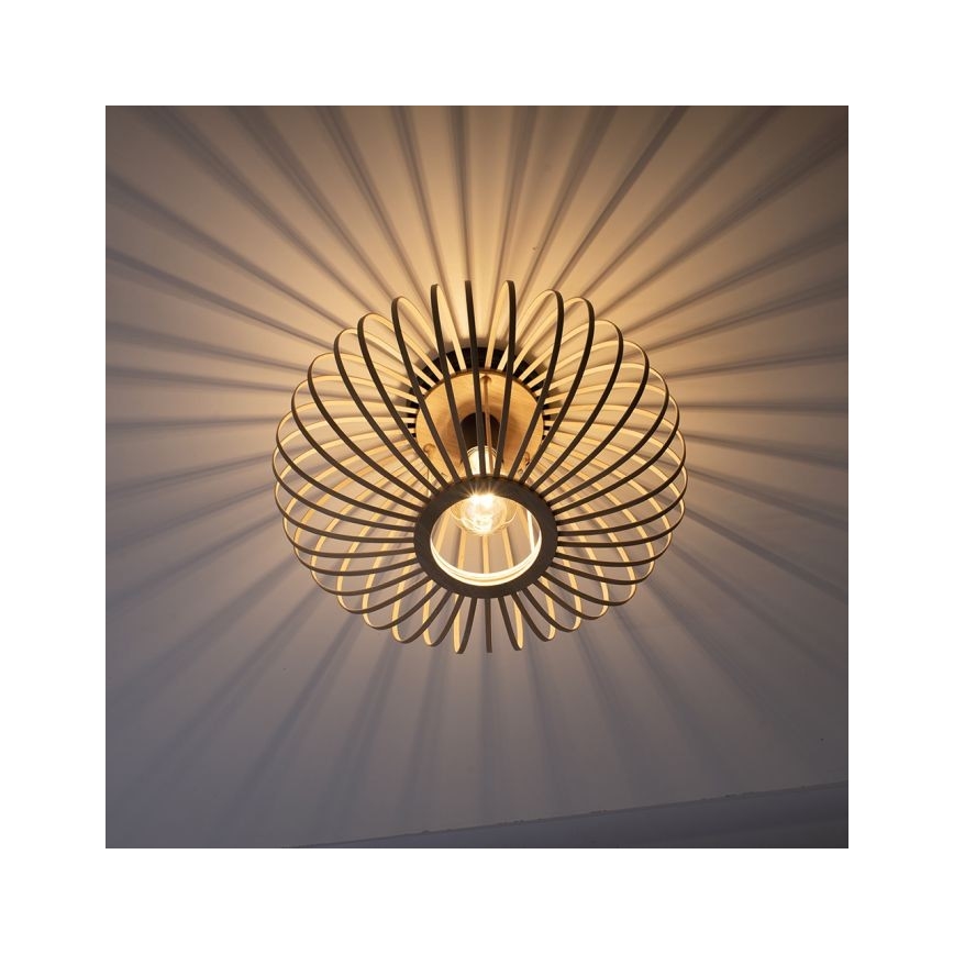 Leuchten Direkt 11410-79 - Lámpara de techo RACOON 1xE27/40W/230V diá. 40 cm bambú