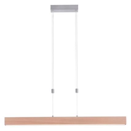 Leuchten Direkt 11420-78 - Lámpara colgante LED en cable AMANDA LED/30W/230V 2700-5000K 110 cm marrón