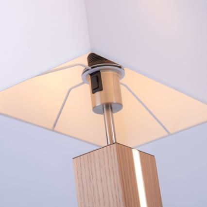 Leuchten Direkt 11421-78 - Lámpara de mesa LED regulable AMANDA 1xE27/40W/230V + 1xLED/5W