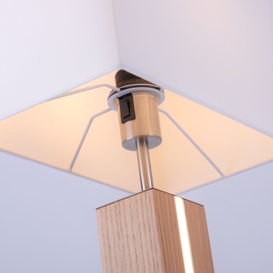 Leuchten Direkt 11421-78 - Lámpara de mesa LED regulable AMANDA 1xE27/40W/230V + 1xLED/5W