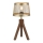 Leuchten Direkt 11423-60 - Lámpara de mesa FREDERIK 1xE27/60W/230V mango árbol