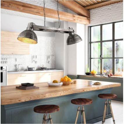 Leuchten Direkt 11483-77 - Lámpara colgante SAMIA 2xE27/25W/230V