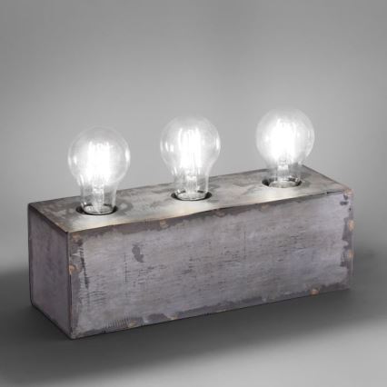 Leuchten Direkt 11498-77 - Lámpara de mesa SAMIA 3xE27/25W/230V
