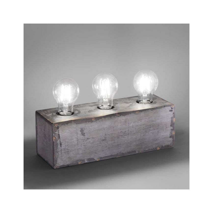 Leuchten Direkt 11498-77 - Lámpara de mesa SAMIA 3xE27/25W/230V