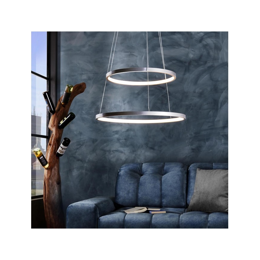 Leuchten Direkt 11525-21 - Araña LED colgante CIRCLE 1xLED/15W/230V + LED/25W